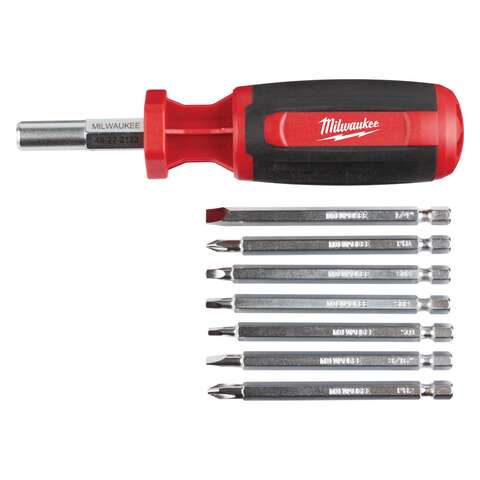 Milwaukee Square Drive 9-in-1 Multi-Bit Screwdriver Set 9.06 in.