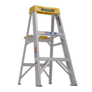 Werner 3 ft. H Aluminum Step Ladder Type IA 300 lb. capacity