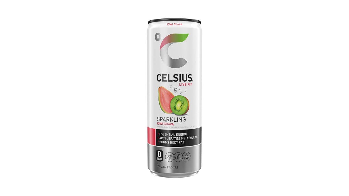 Celsius Live Fit Sparkling Kiwi Guava Energy Drink (12 Oz)