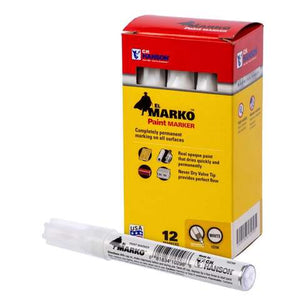 C.H. Hanson El Marko White Valve Tip Paint Marker 1 pk