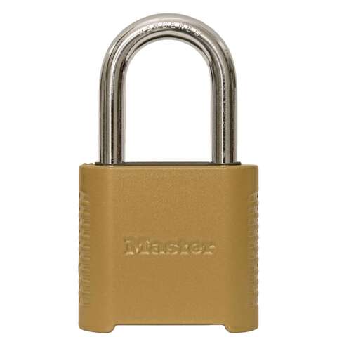 Master Lock 2 in. W Hardened Steel Resettable Combination Padlock