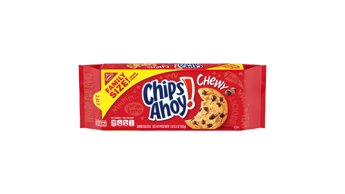 Chips Ahoy! Chewy Chocolate Chip Cookies Family Size (19.5 Oz)