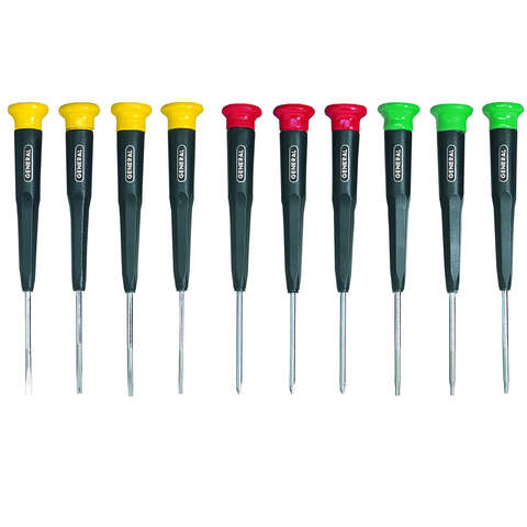 General Multi-Bit Screwdriver Set 10 pc