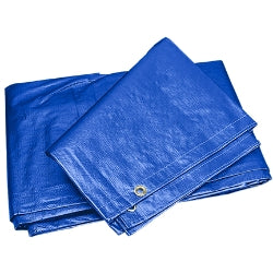 Wise Supply WS-TP20303B Blue Tarp 3-Ply with Grommets, 20 ft wd x 20 ft lg